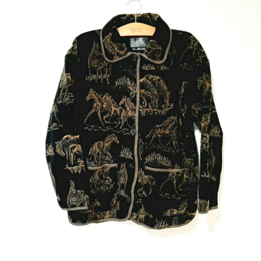 TSUNAMI VTG FLEECE HORSE JACKET